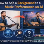 add a background to a music performance on ai​