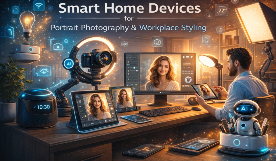 Ai technology smart home devices portrait photography workplace styling​