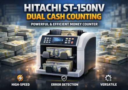 cash counting machine: hitachi st-150nv dual cash counting