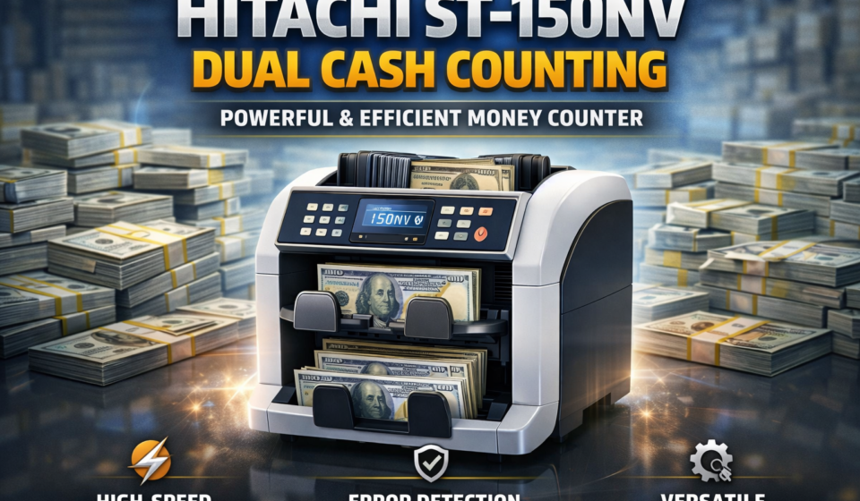 cash counting machine: hitachi st-150nv dual cash counting
